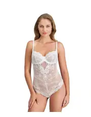 [Pleasure State] My Fit Lace Bodysuit in White