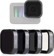 SOONSUN 4-Pack Lens Filter CPL ND8 ND16 ND32 Filter for GoPro Hero 12 11 10 9 Black, Neutral Density and Circular Polarizing Lens Filter Kit Lens Protector for GoPro Hero 9 10 11 12 Black Camera