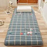 mattress mattress Japanese Futon Mattress Folding Floor Tatami Mattress Portable Roll-up Tatami Thickened Striped Cotton Sleeping Mat for Camp Bedroom