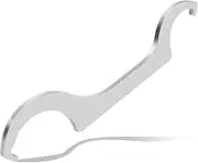 Motorcycle Shock Wrench Carbon Steel Shock Spanner Wrench Rustproof Motorcycle Suspension Adjustment Tool Double End Motorcycle Shock Absorber Wrench for Motorcycle Repair ZJMCAJY(silver)