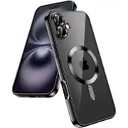 JETech Soft Clear Case for iPhone 16 6.1-Inch, Camera Lens Full Protection, Compatible with MagSafe Wireless Charging, Shockproof Electroplated TPU Phone Cover