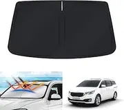 X-CAR Windscreen Sun Shade Compatible with Kia Carnival 2015-2020 Foldable Custom Visor Protector