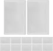 BESTYASH 12Pcs PVC Portable Business Card Magnifier Compact Transparent Magnifying for Reading Tiny Text Bookmarks and Emergency Use for Travel and Everyday Tasks