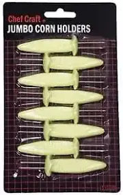 Corn Holders Yellow 6pc
