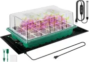 Verdenu Seed Starter Tray with Grow Lights and Heat Mat, Extra Large 24-Cell See