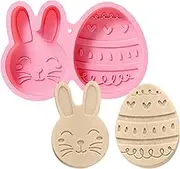 Rabbit Silicone Mold,Creative Bunny Chocolate Mold Easter Accessories - Easter Rabbit Mold Silicone Candle Molds, Cute Baking Tray Silicone Mold for Easter Zalhin