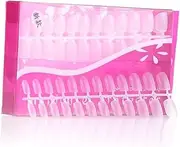 FOMIYES 288pcs Pieces Artificial Nails Decor Fake Nail Tips Nail Tech Accessories Coffin Nail Tips Manicure Clear Fake Nails Toenails Full Cover Nails Clipper Kit Tip Nails False Toe Nails