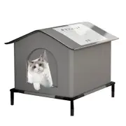 Feral Cat Shelter Weatherproof Winter Cat House Cat Outside House