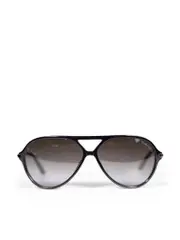 Shiny Black Leopold Sunglasses
