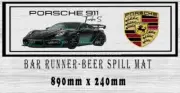 BAR RUNNER Aussie Beer Spill Mat (890mm X 240mm) Turbo S Man Cave Pub Rubber