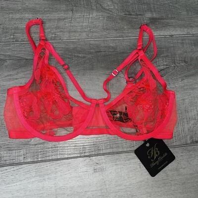 New Honey Birdette Marivie Bra Size 10e/32dddf/32e