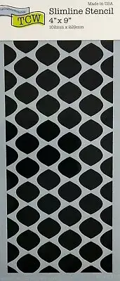 Chicken Wire Iron Fence Stencil Pattern Grid Stencils Mixed Media Art Template