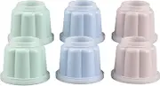 Dr. Oetker 1799 Retro Plastic Pudding Basin, 150 ml, 6 Units, Pink/Green/Blue, 7.5 x 6.3 cm