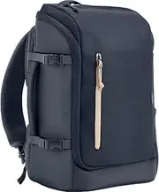 [HP] PC Travel Backpack for 15.6" Notebook, Made with Recycled Material, Dedicated Compartment for Computers and Tablets, Padded Inner Pockets, Waterproof