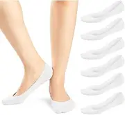 [JaosWish] Women No Show Socks Ultra Low Cut Liner Socks Non Slip Invisible Socks for Loafer Boat Flats 6 Pairs