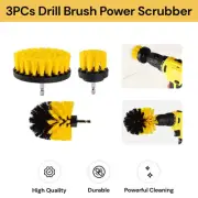 3Pcs Drill Brush Electric Washer Cleaning Universal Brush Set for Grouting, Tile