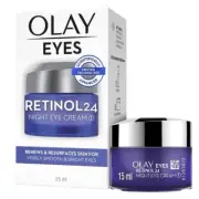 2 x Olay Eyes Retinol 24 Night Eye Cream 15ml (*TOTAL 30ml*)