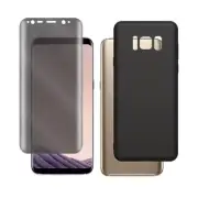 Easy to Install Screen Protector + Case for Samsung Galaxy S8 G950U Boost Mobile