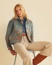 $399 Pendleton Women's Willa Jacket 100% Virgin Wool Harding Pattern NWT XL