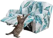 Reclining Sofa Cover 2 Seater Stretch Recliner Chair Slipcover 6-Piece Lazy Boy Non Slip Love Seat Recliner Couch Cover with Pockets Soft Furniture Recliner Protector (Color : #15)