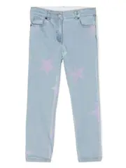 star-print skinny jeans