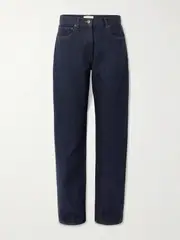 [The Row] The Row - Berty Mid-rise Straight-leg Jeans - Indigo - 26 26 Blue