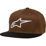 Alpinestars Ageless Flatbill Hat (Lg-XL, Brown/Black)