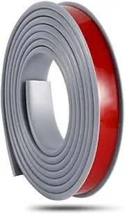 U-Shape Edge Banding, 16.4ft Self Adhesive Veneer Edging, TPE Flexible Furniture Edge Protector for Cabinet Repair Furniture Restoration(Gray,36mm)