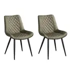 Tyler Fabric Chair (Set of 2) Olive Green Hometta