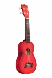 Kala Makala Soprano Ukulele with Dolphin Bridge, Red Burst