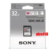 Sony 32GB SD SDHC Memory Card Read 260MB/s Class 10 U3 4K UHS-II SF-M32 AU