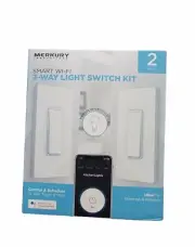 Merkury innovation Smart Wi-Fi 3-way Light switch Kit