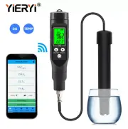 Dissolved DO Oxygen Meter Tester Measures Blue Tooth ATC Temp Range 0-30mg/l