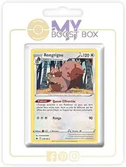 my-booster SWSH06-FR24-MB-128 Rongrigou (Shlaraffel) 128/198 Holo or Reverse (Random), Myboost X Epée et Bouclier 6 Règne de Glace, Box of 10 French Pokémon Cards