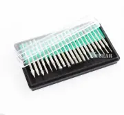 20pc 1/8" SHANK LAPIDARY DIAMOND DREMEL COATED BUR DRILL BITS FITS SET