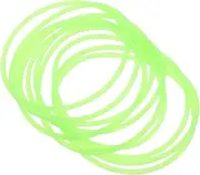 KOMBIUDA Glow Dark Silicone Bracelets for Women Men Teens Comfortable Stretchy Wristbands Luminous for Parties and Events