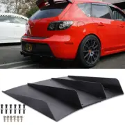 For Mazda 2 3 5 6 CX-3 CX5 CX-7 Rear Diffuser Bumper 4 Fins Spoiler Splitter Lip (for: Mazda)