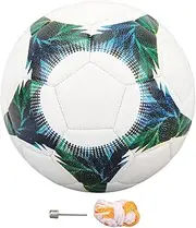 Size 4 Soccer Ball with Gas Pin and Net Bag, Official Size Soccer Ball, Indoor Outdoor Sports Training Practice Matches Play Game, Ideal Sport Gifts