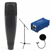 Sennheiser MD 421-II Dynamic Mic w/ CL-1 Mic Activator, Mic Stand & Pop Filter