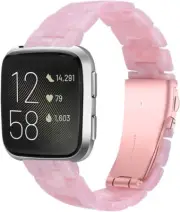 Resin Bracelet Compatible with Fitbit Versa 2 /Versa Lite/Versa Band for Women,