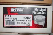 Hi-Tech 7117 STD Set of 4 Pistons fits Toyota 4AFE Engine 1st Gen