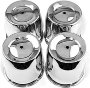 THua Store 4pcs 130mm Push Through Center Cap for Car Rim Hub Cover 5.15" Trailer/Truck Hubcaps Bore High 4.92" Tall (Color : Silver)