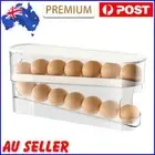 Kitchen Dedicated Roll Off Egg Storage Rack Space-Saving Egg Organizer Container