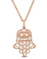 Italian Silver Hamsa Pendant