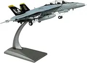 HANGHANG 1/100 Scale F/A-18 Hornet Strike Fighter Attack Plane Metal Fighter Military Model Fairchild Republic Diecast Plane Model for Commemorate Collection or Gift