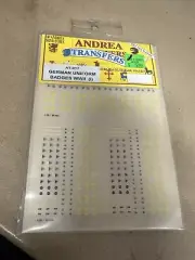 Andrea AT-017 Multi Scale WWII German Uniform Badges Dry Transfers
