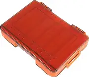 Box Double Sided Bait Box Tackle Storage Fishing Lure Holder Bait Container Fish Hook Organizer Fishing Lure Case Small Plastic Double Sided Container Fishing Line Holder Red