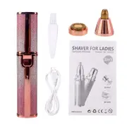2 in 1 Electric Eyebrow Trimmer Makeup Painless Eye Brow Epilator Mini Shaver Razors Portable Facial Hair Remover Women depilator