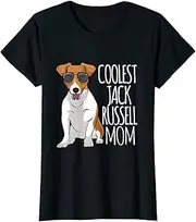 [VidiAmazing] Womens Coolest Jack Russel Mom Jack Russell Terrier Mother Dog ds2665 T-Shirt