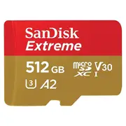 SanDisk 512GB Extreme microSD Card for Action Cams